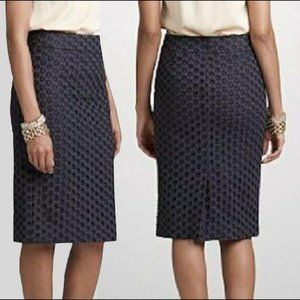 J Crew Embroidered Pencil Skirt